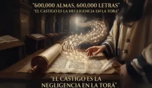 600,000 almas, 600,000 letras y el castigo por la negligencia en la Torá